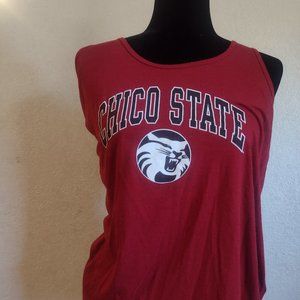 Chico State (California State University Chico) Tank Top Racerback. Small. Red